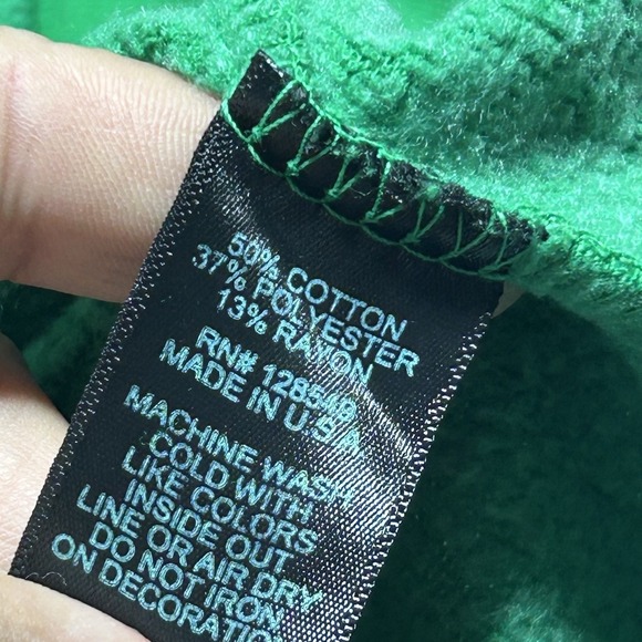 Aviator Nation 5 Stripe Full Zip Up Hoodie Kelly Green Men's Size XL - Picture 4 of 5